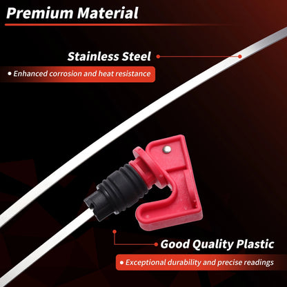 Oil Dipstick No. 917478 for Chevrolet Avalanche (2007–2008) Red 1Pc
