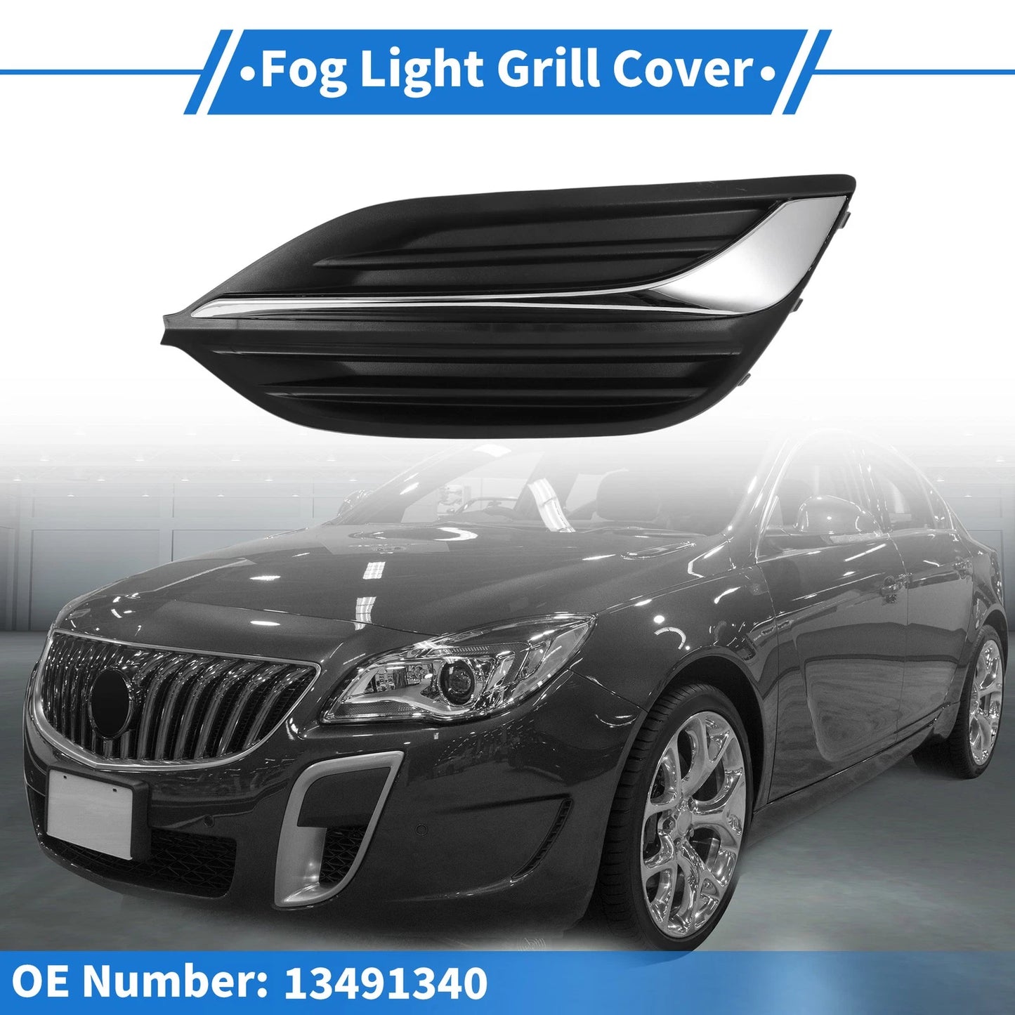 1 Pc Fog Light Grill for Buick Regal (2017–2019) No. 13491340