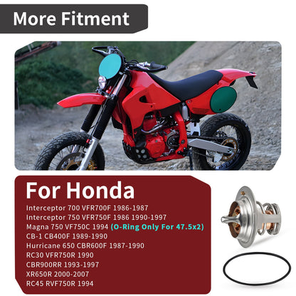 Thermostat & O-Ring for Honda XR650R, CBR600F (1987–2007)