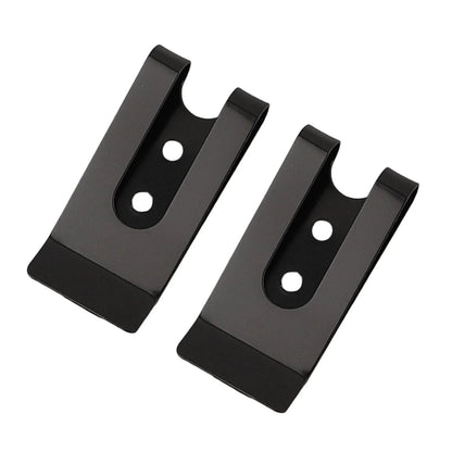 Belt Clip Hook 2 x Flat Base Manganese Steel Accessories for Vehicle