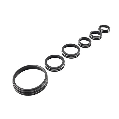 Stereo Tune Knob Headlight Switch Covers for Ford Bronco (2021-2022) Black