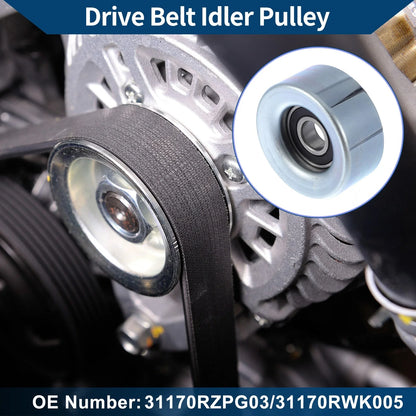 Drive Belt Idler Pulley for Honda Civic (2007-2011) - 1 x Quality Replacement