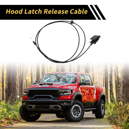Hood Latch Release Cable for Dodge Ram 1500 2500 3500 (2009-2018)