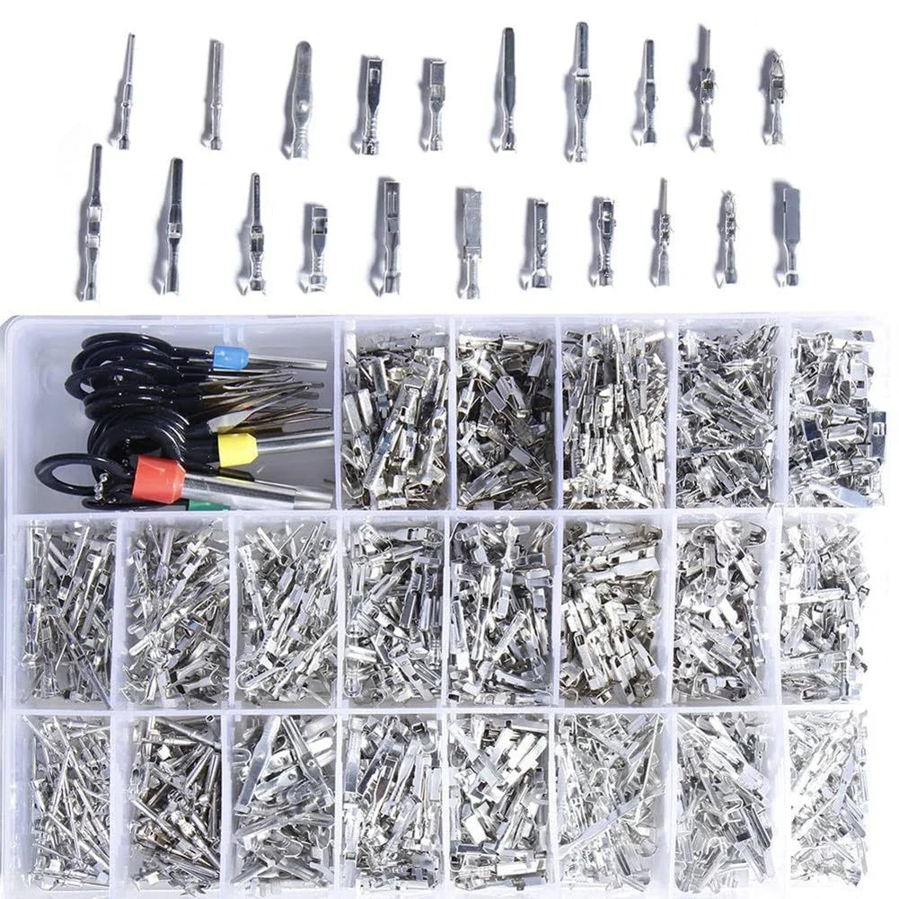 Portable 1168PCS Electrical Connectors with Essential Pin Puller Tool