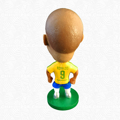 Set of 4 Ronaldo Soccer Player Figurines - Brazil National Team