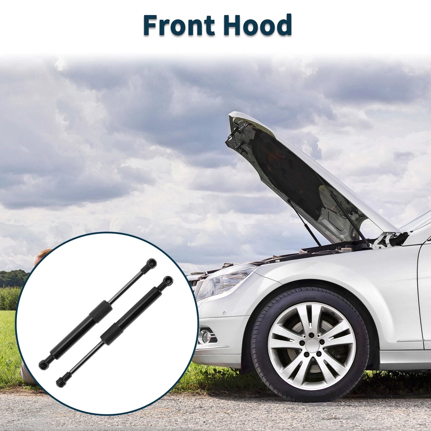 Front Hood Lift Supports Struts No. 99651155101 for Porsche 911 Boxster (1999–2004)