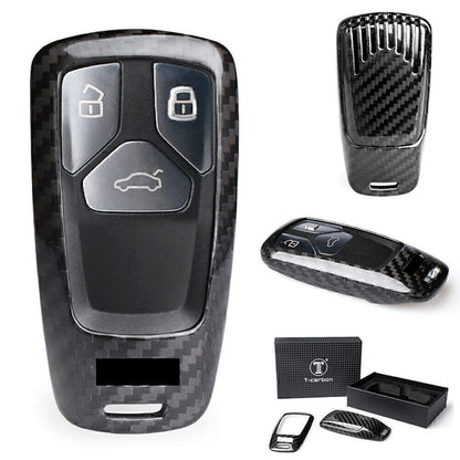 Center Console Gear Shift Panel Cover for Audi TT 8N (2001–2006) Carbon Fiber Black