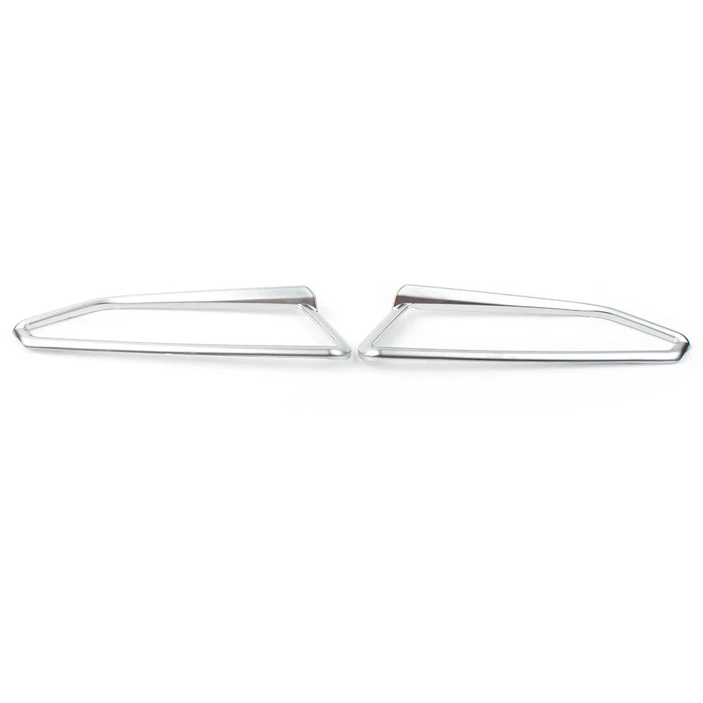 Matte Chrome Front Light Trim Accents for Honda Goldwing GL1800 (2018-2023)