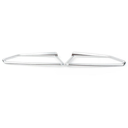 Matte Chrome Front Light Trim Accents for Honda Goldwing GL1800 (2018-2023)