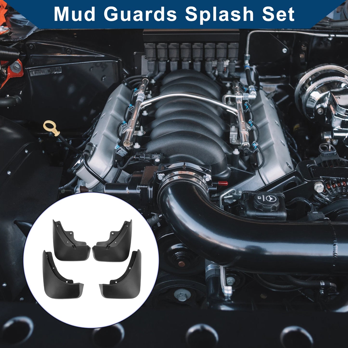 Set of 2 Mud Flaps Splash Guards for Land Rover Range Rover Evoque (2019–2023)