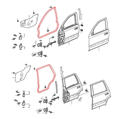 Weatherstrip Seal Set for Honda CR-V (1997–2000)
