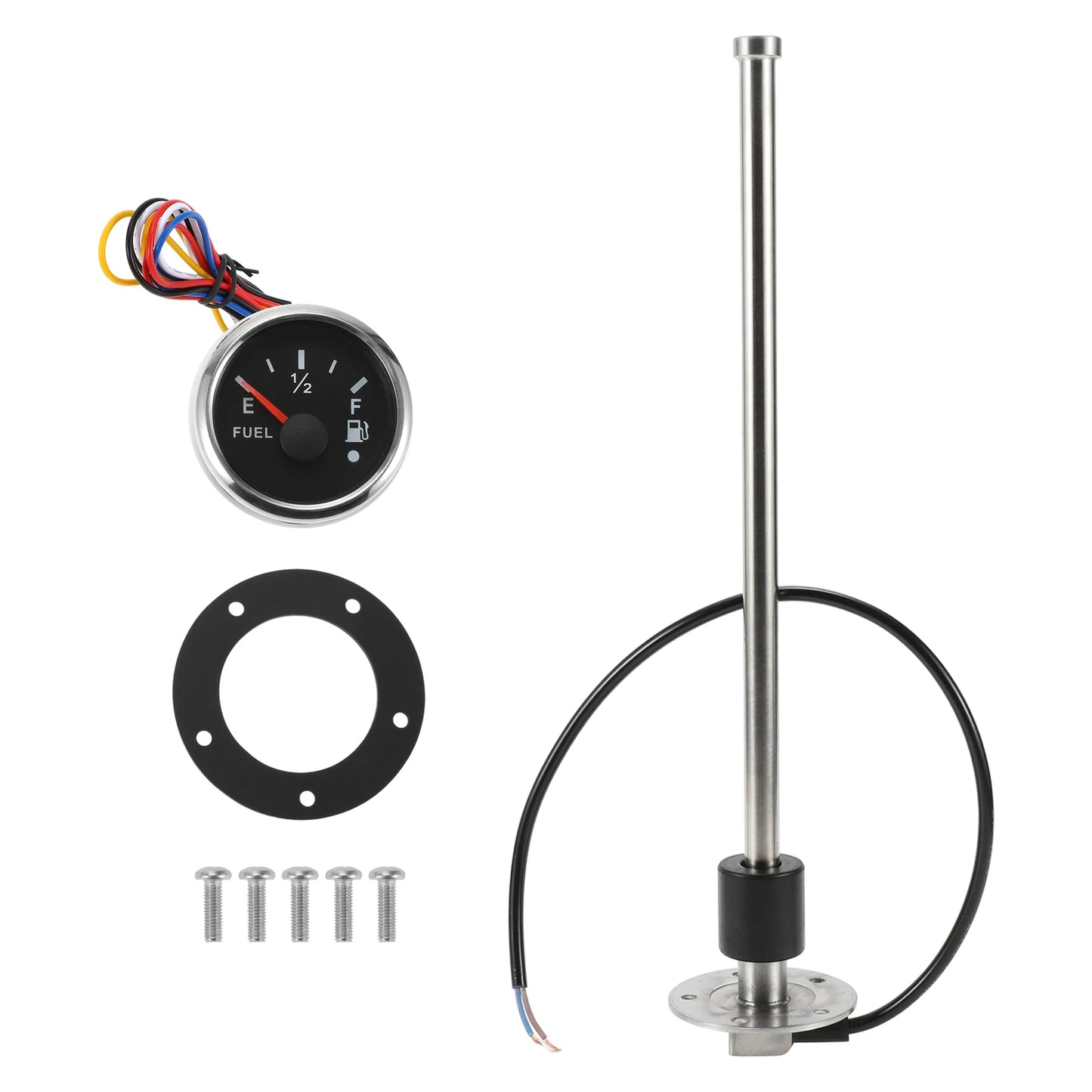 Fuel Sending Unit and Gauge Kit 240-33 Ohm for Boat Car Truck (342mm)