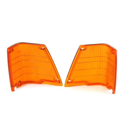 Set of 2 Amber Front Corner Light Lenses for Toyota Corolla (1983–1987)
