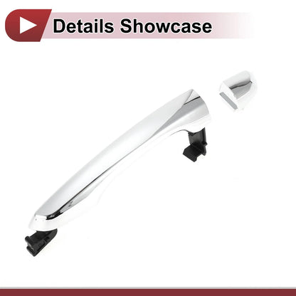 Car Door Handle Grip for Hyundai Elantra Rear Left (2020) Silver Tone