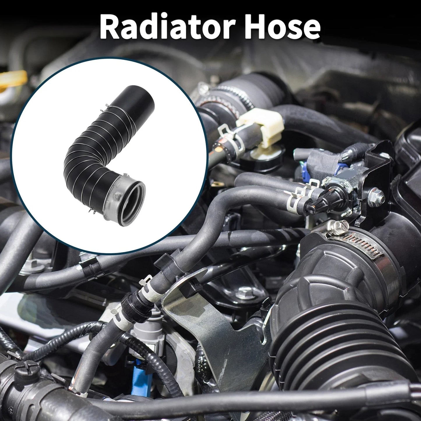 Radiator Hose Black for BMW X3 E83 2.0D (2003-2010)