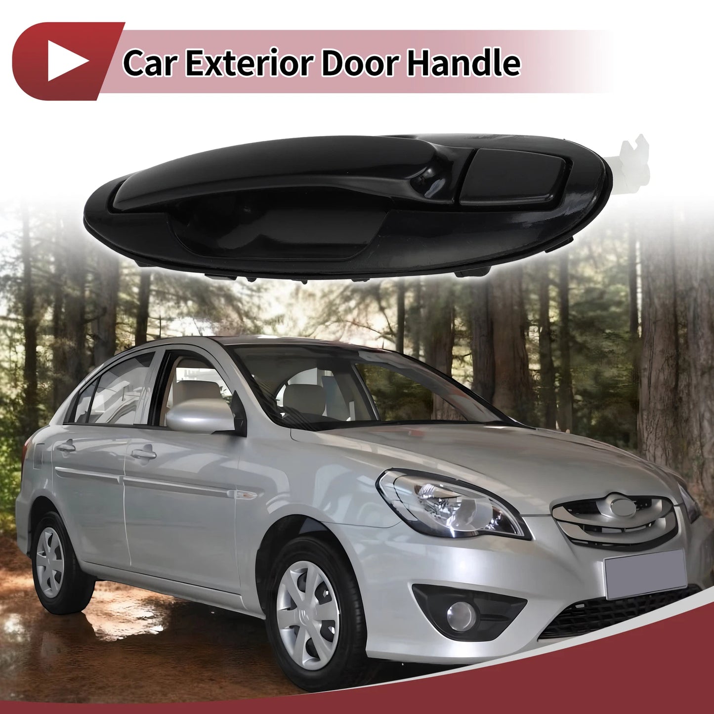 Car Exterior Door Handle for Hyundai Sonata (2011–2014) No. 836503C000 Black ABS