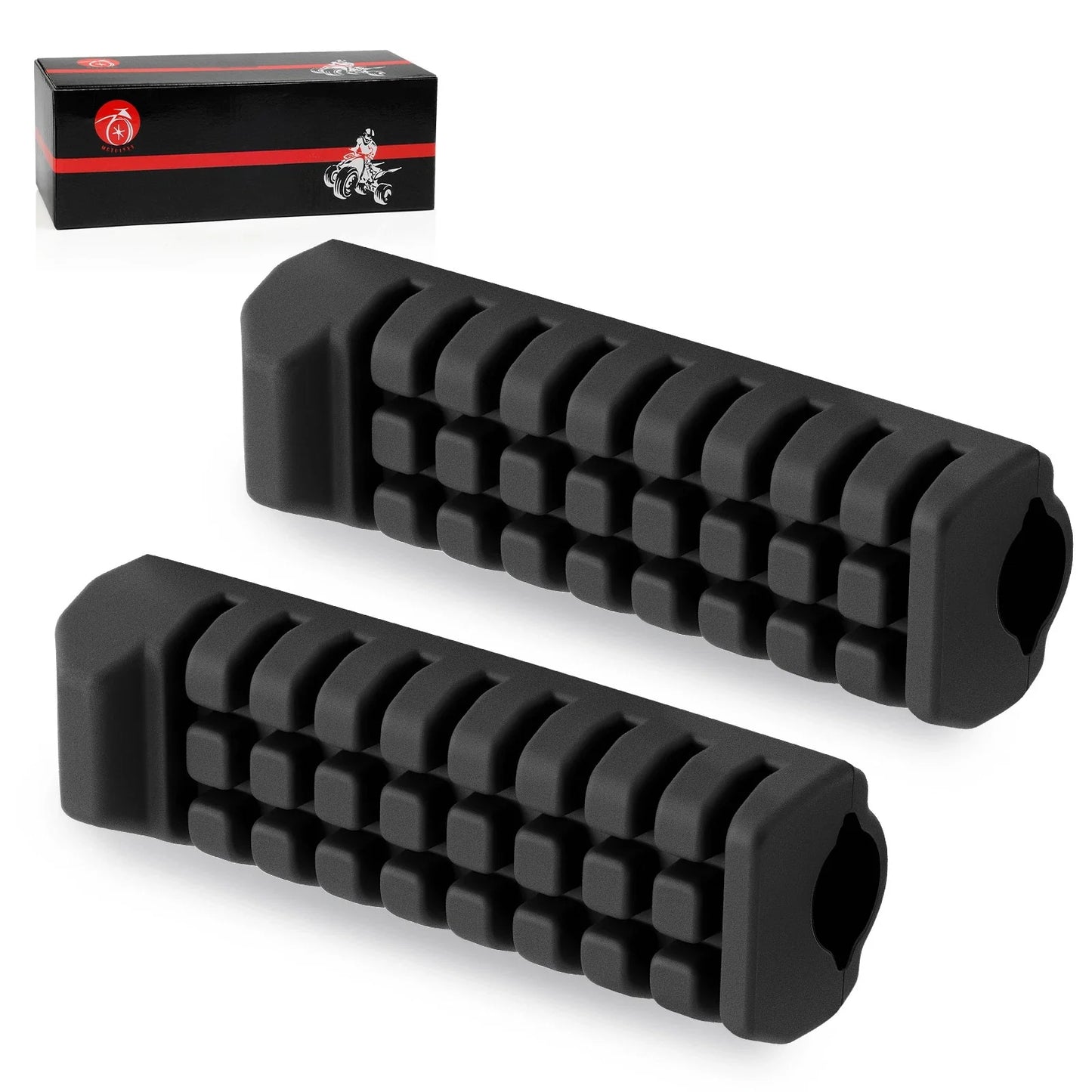 Rubber Foot Peg Rest Set of 2 for Suzuki QuadSport 80 LT80 (1987–2006)