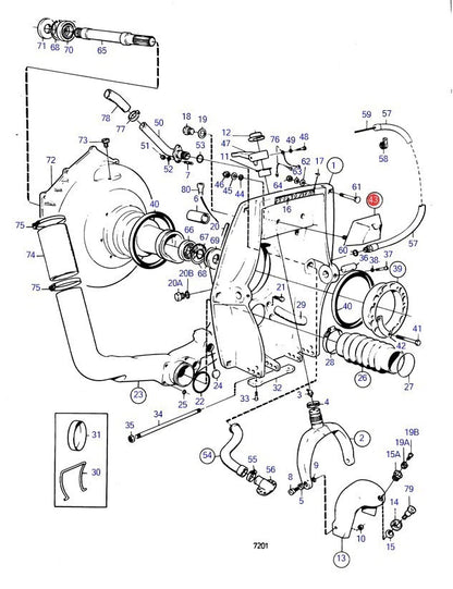 Rubber Cushion Block for Volvo Penta AQ270 AQ280 (1970–2023)