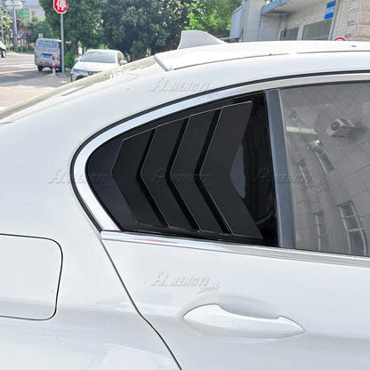 4DR Rear Side Window Louver Shutter Vent Cover for BMW 5-Series (2011–2017)