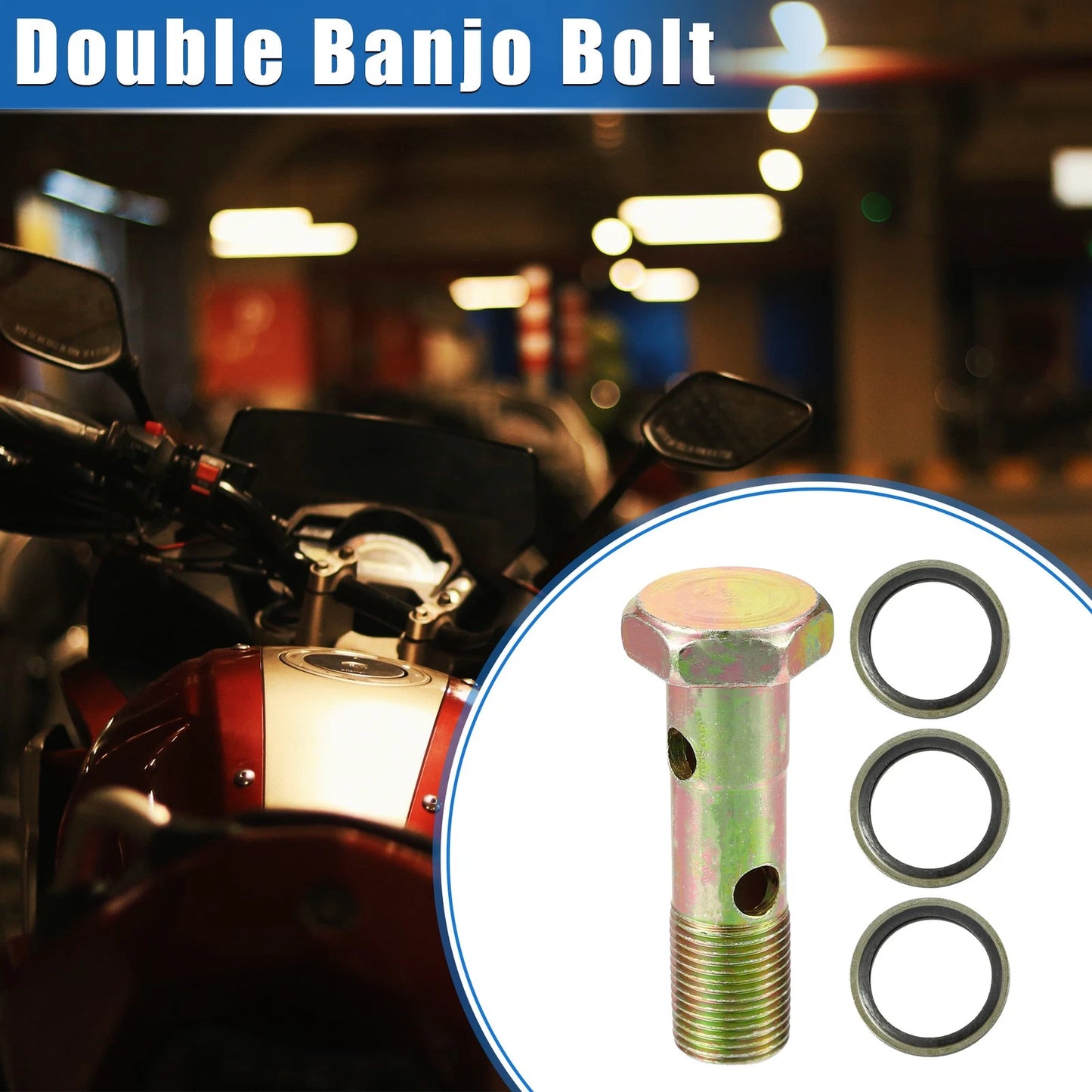 Set of 1 Turbo Brake Line Fitting Adapter for M18x1.5 (70mm)