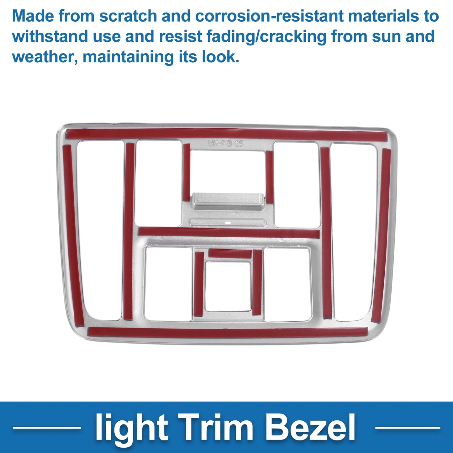 Front Row Light Trim Bezel for Toyota Voxy Noah (2022) Silver Tone