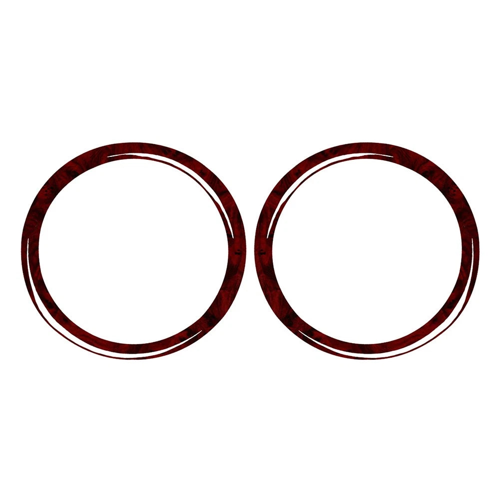 Red Wood Grain Speaker Ring Cover Trim for BMW 3 Series E36 (1991–1999)