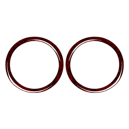 Red Wood Grain Speaker Ring Cover Trim for BMW 3 Series E36 (1991–1999)