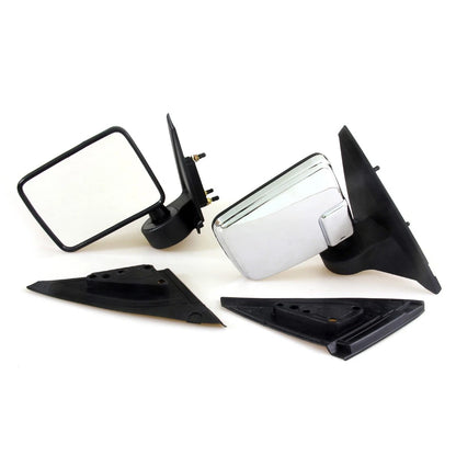 Chrome Door Mirror Pair for Mitsubishi L200 Triton (1986–1996)