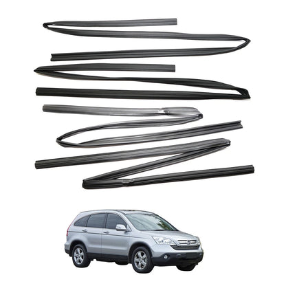 Set of 4 Door Glass Run Channel Seals for Honda CR-V (2007–2011)