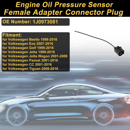 1 Pin Engine Oil Pressure Sensor Connector Plug for Volkswagen Beetle (1998–2016)