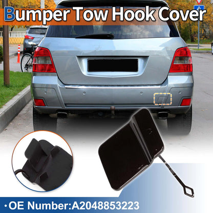 Rear Car Bumper Tow Hook Cover for Mercedes-Benz X204 (2010–2012) No.A2048853223 Brown