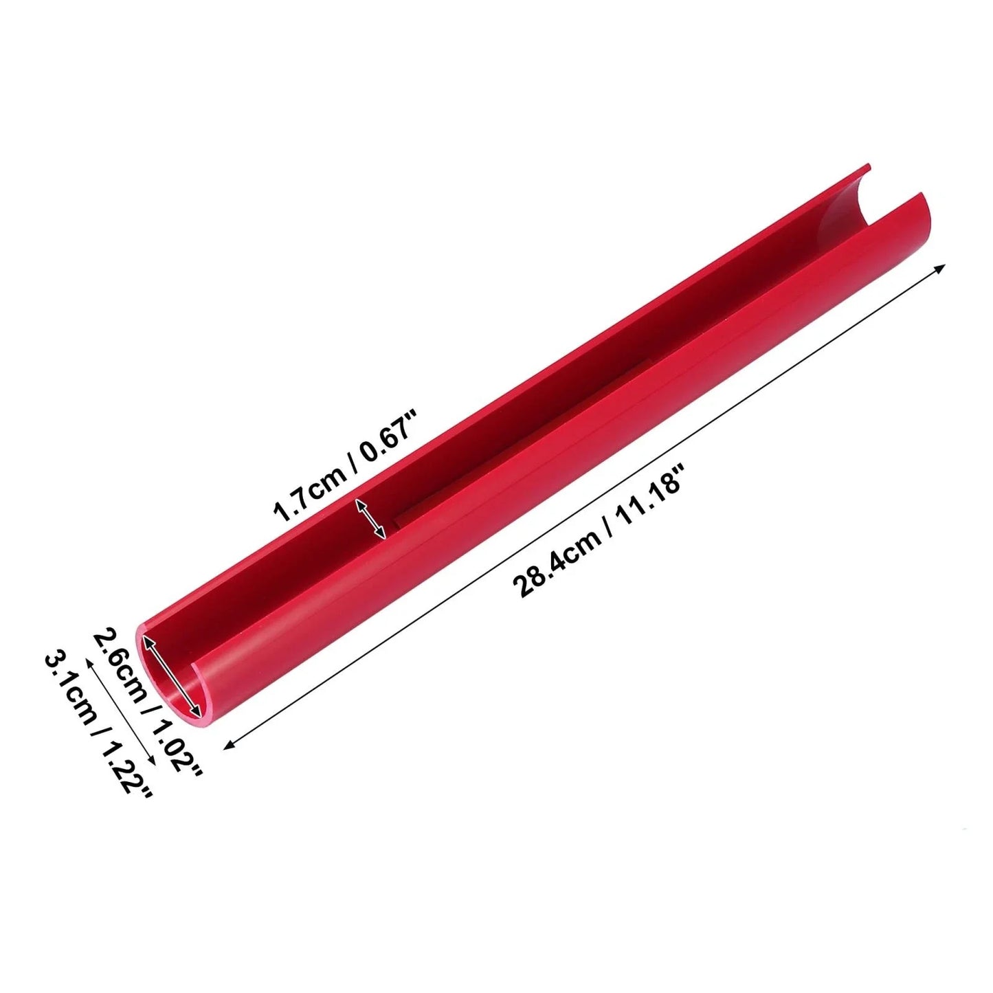 Pair ABS Front Grille Trim Strips Cover Decor Red for BMW 5/6/7 Series