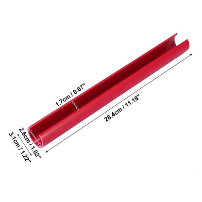 Pair ABS Front Grille Trim Strips Cover Decor Red for BMW 5/6/7 Series