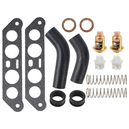 Thermostat Kit with Hoses for Johnson Evinrude V4 Crossflow (1968–1991)