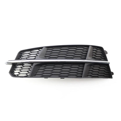 Left Front Bumper Lower Grille for Audi A6 C7 (2014-2018) Black Chrome