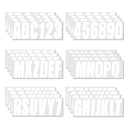 Set of 4 Custom Boat Registration Numbers Decals A-Z & 0-9
