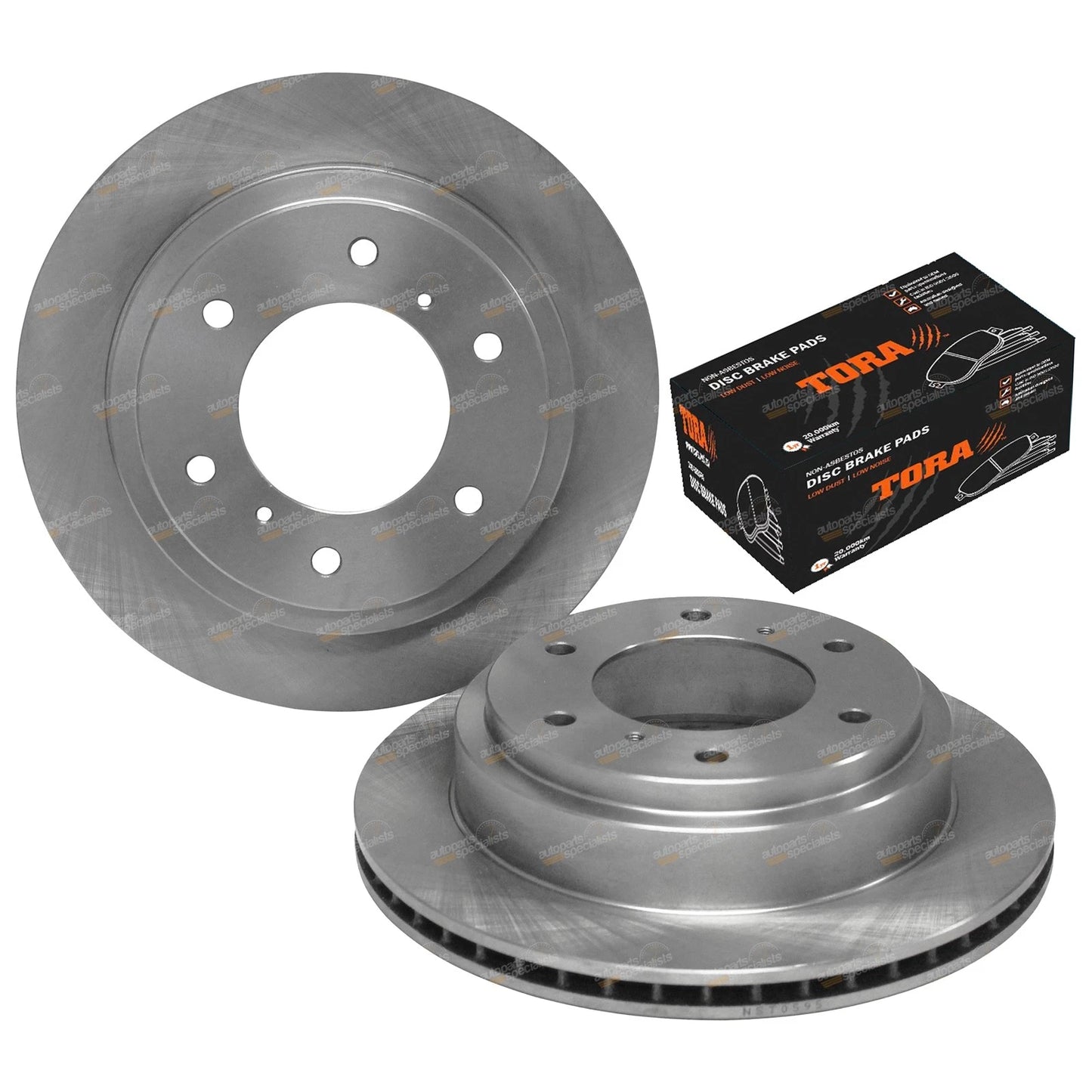 Rear Brake Rotors & Pads for Mitsubishi Pajero (2000–2008)