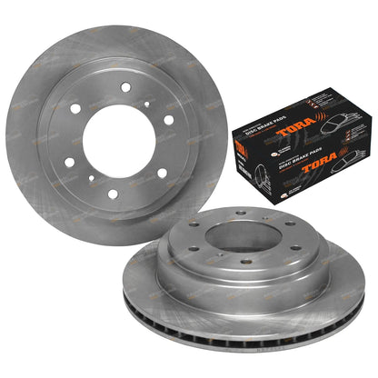 Rear Brake Rotors & Pads for Mitsubishi Pajero (2000–2008)