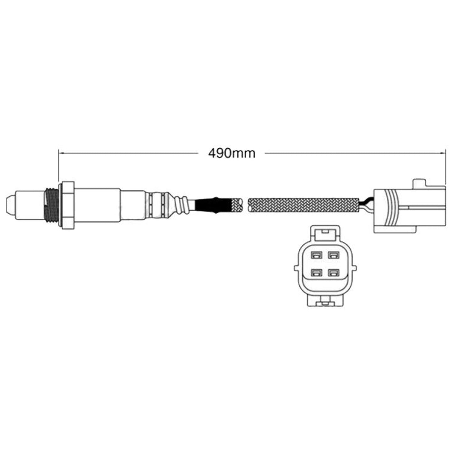 Oxygen Sensor for Mitsubishi 380 DB (2005–2008) Right Side