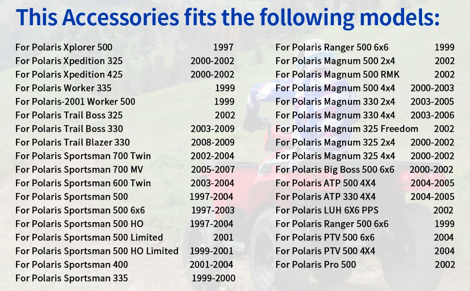Fuel Valve Petcock 3 Way & Knob NUT for Polaris Sportsman (2000–2023)