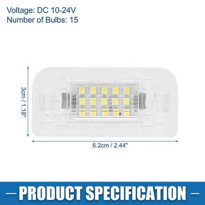2 x LED License Plate Lights for MERCEDES-BENZ B-Class W246 (2011-2019)