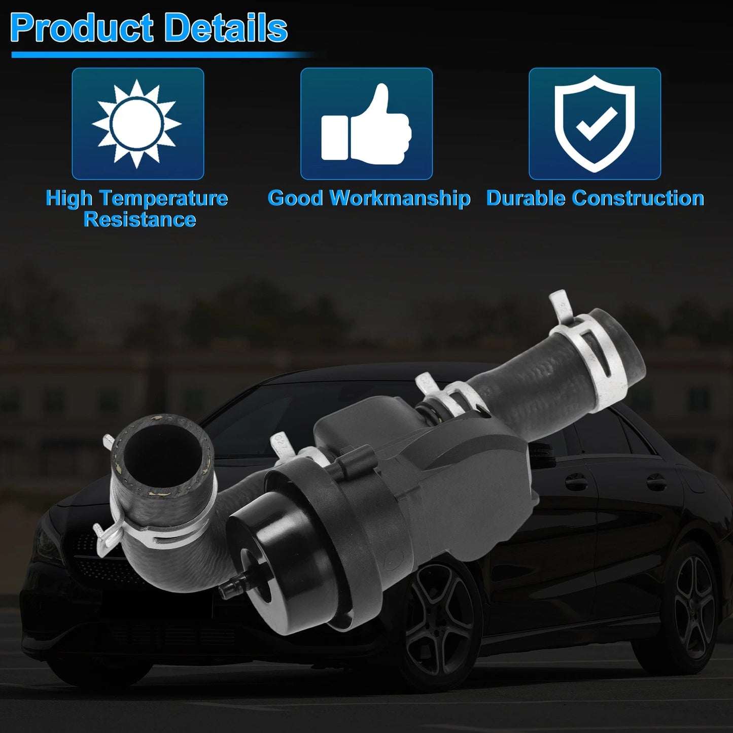 Engine Coolant Shut Off Valve for Mercedes-Benz CLA250 (2017–2019) 2702001600