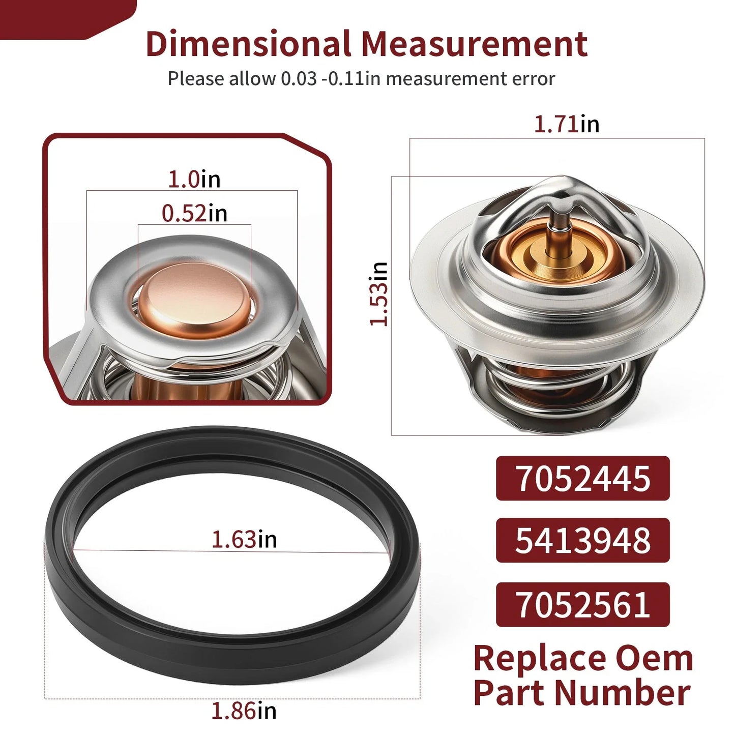 Thermostat & Seal for Polaris Scrambler Sportsman 850 1000 XP (2009–2025)