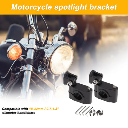 Light Bar Mounting Bracket for Motorcycle (1 Pair)
