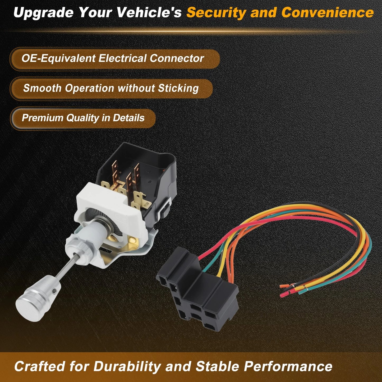 Headlight Switch Pigtail Kit 1995179 for Chevy (1968–1984) 8 Pin Connector