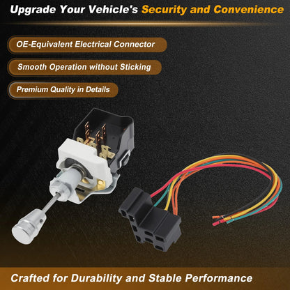 Headlight Switch Pigtail Kit 1995179 for Chevy (1968–1984) 8 Pin Connector