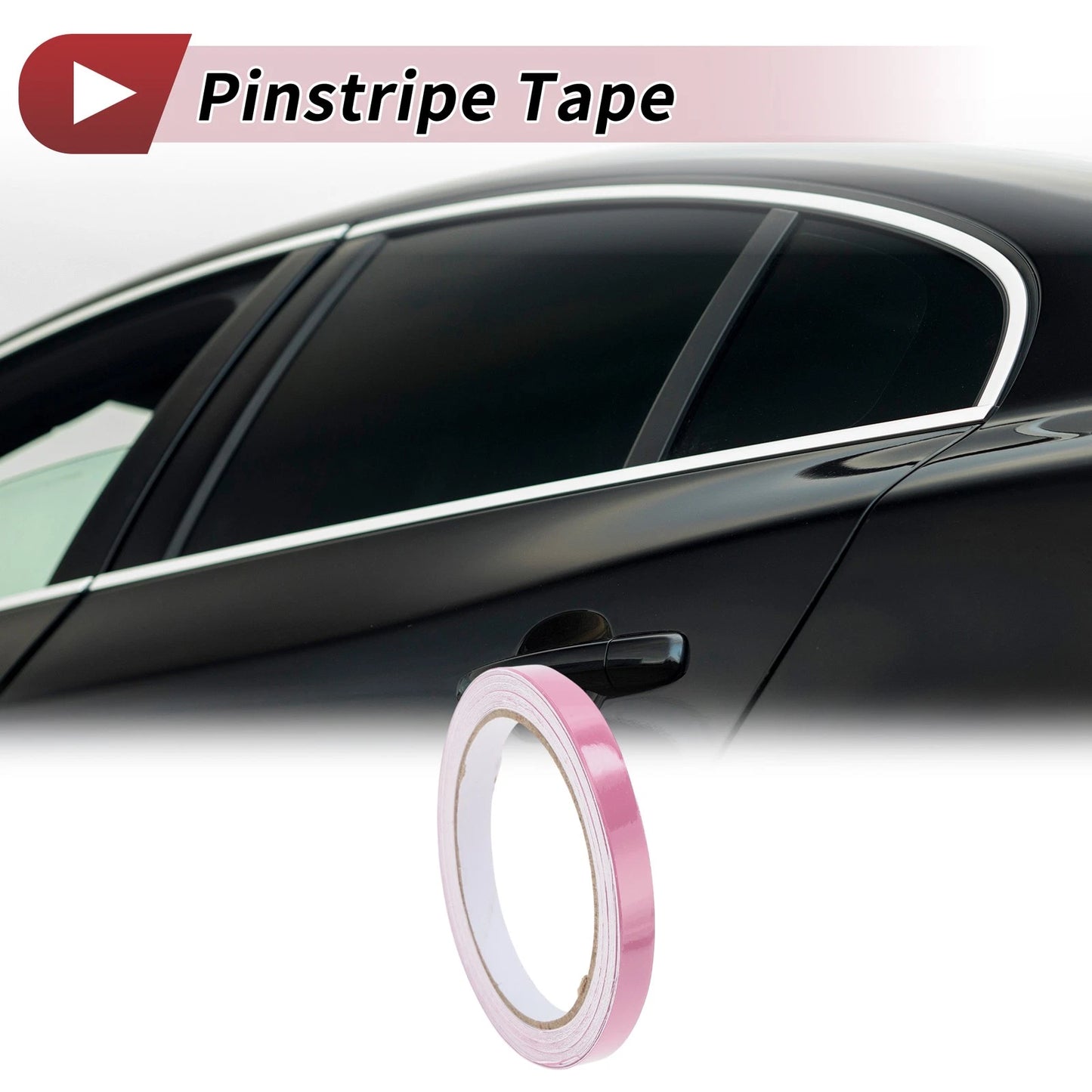 Pinstripe Tape 10mmx10m for Car Motorcycle Boat - Glossy Pink