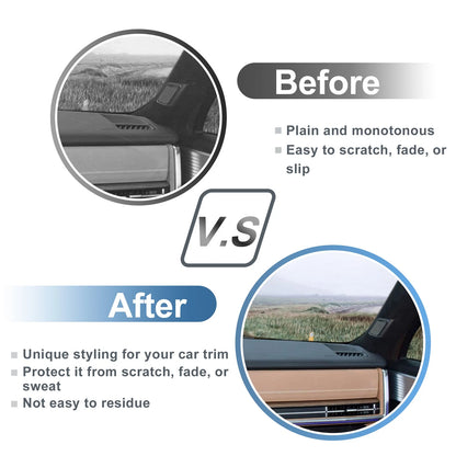Air Condition Outlet Vent Trim Cover Frame for Hyundai Santa Fe (2013–2018) 2X Black