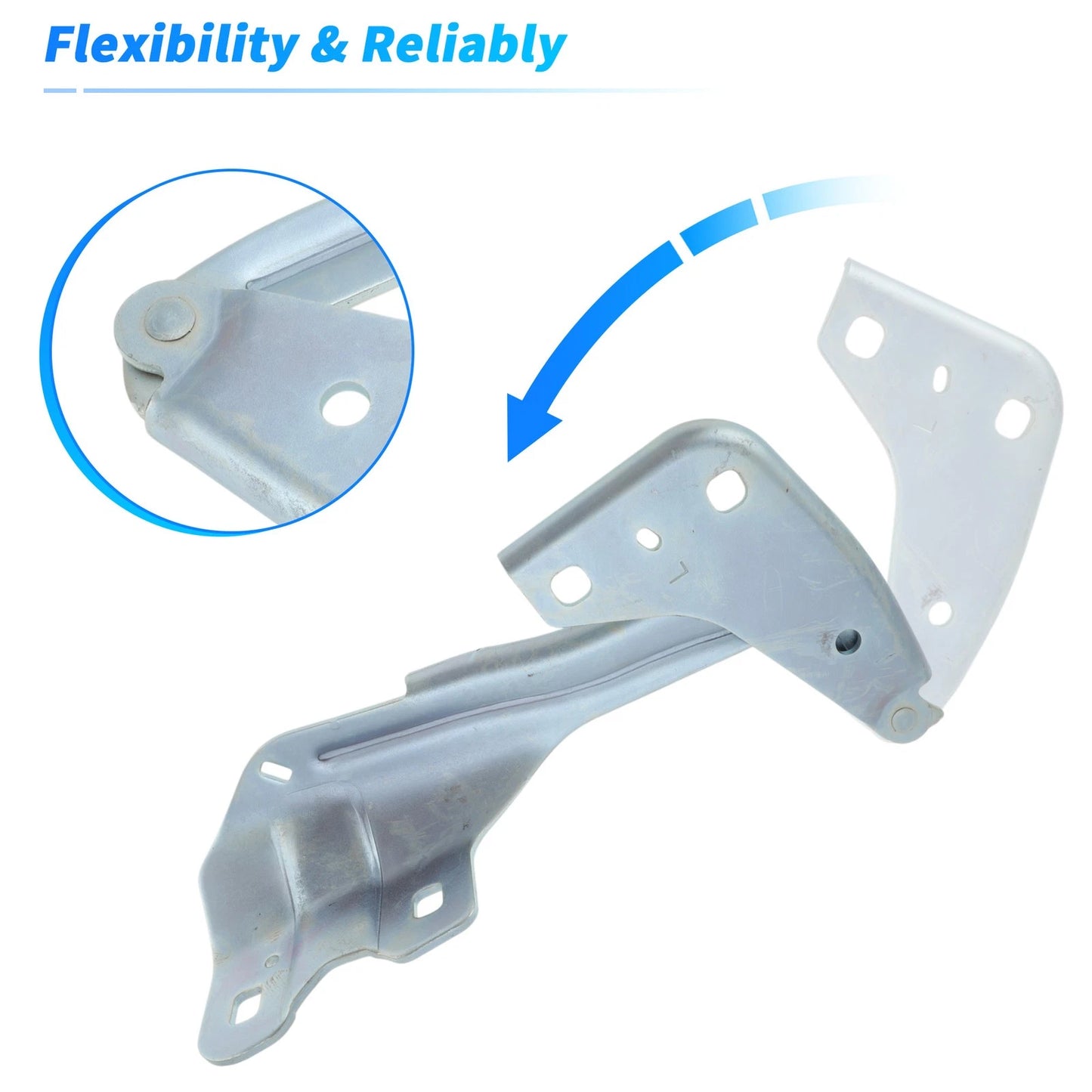 Hood Hinge Set for Ford Edge (2015–2024) No.FT4Z16796A/FT4Z16797A