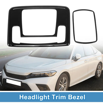 Car Front Row/Back Row Headlight Trim Bezel for Honda Civic (2023-2024)